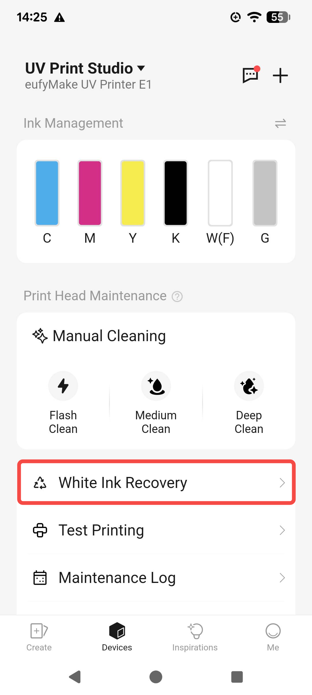 App White Ink Recovery 1