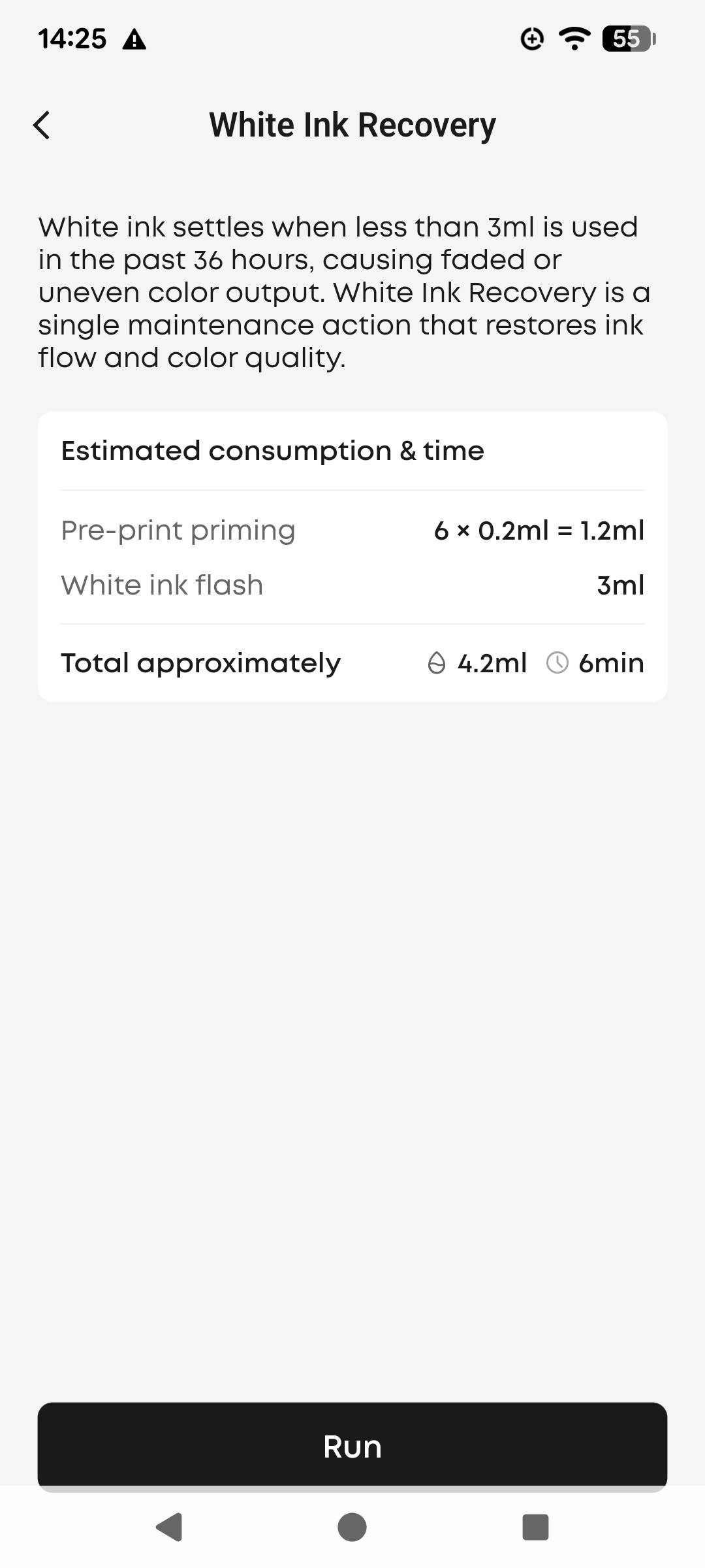 App White Ink Recovery 2